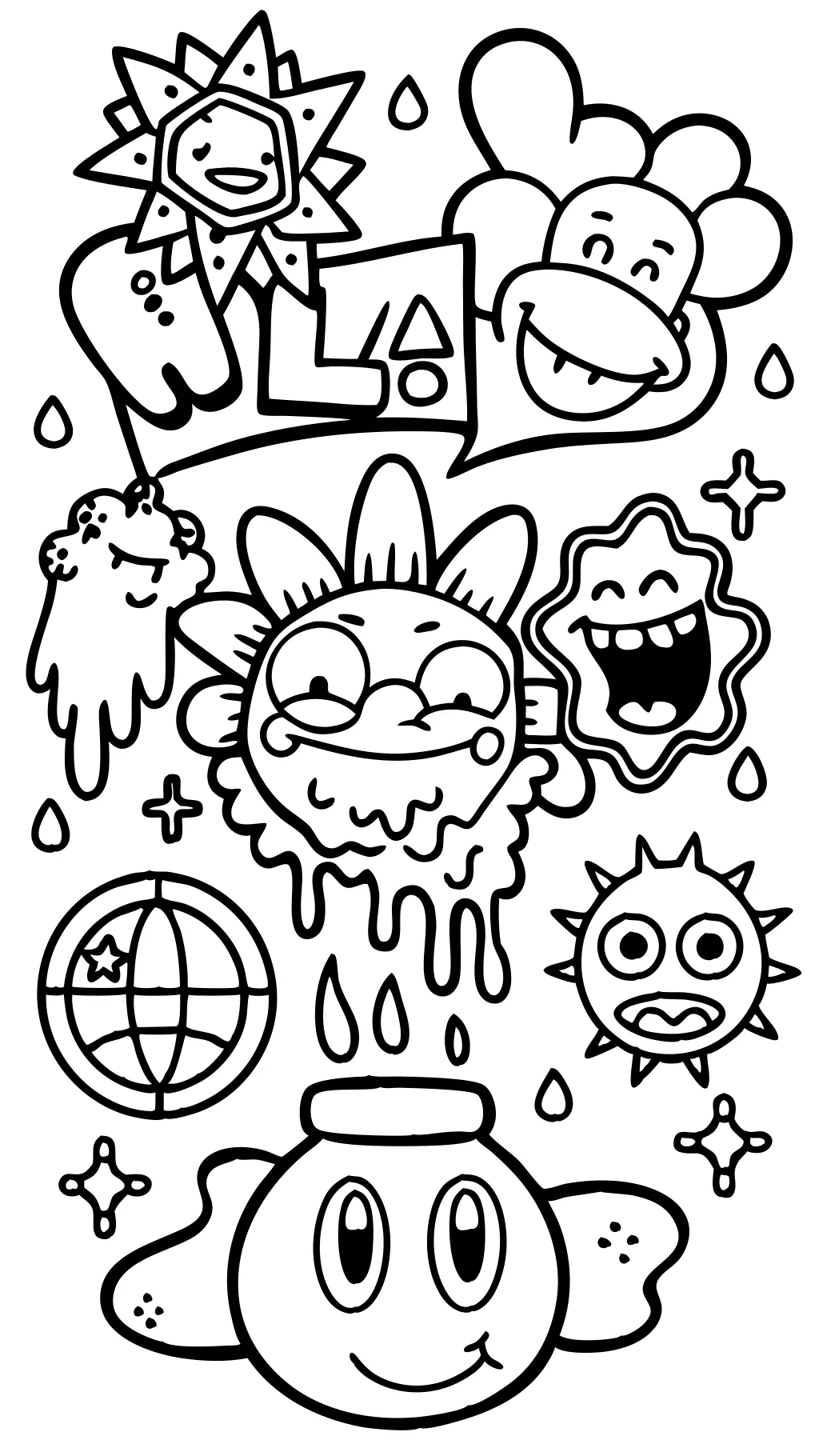 Coloriages nickelodeon des années 90